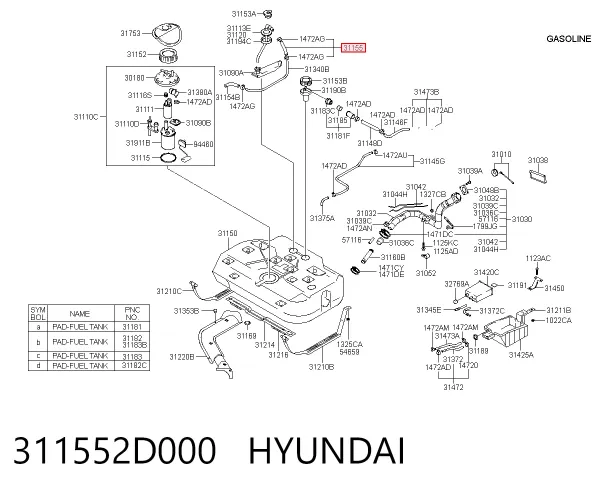  311552D000 Hyundai/Kia