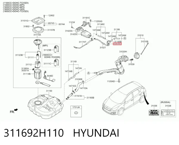  311692H110 Hyundai/Kia