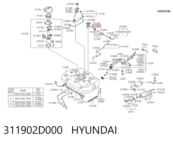  311902D000 Hyundai/Kia