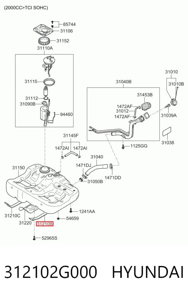  312102G000 Hyundai/Kia