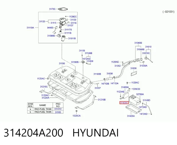 Filtro de carbón activado Hyundai Sonata IV