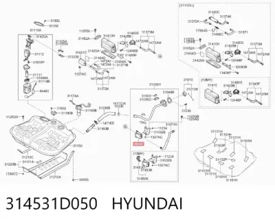 Filtro de carbón activado HYUNDAI 314531D050