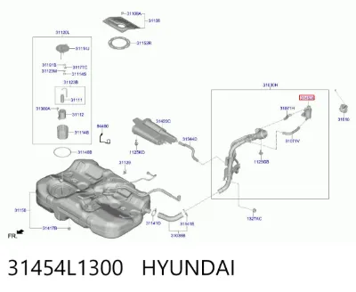 Filtro de carbón activado HYUNDAI 31454L1300