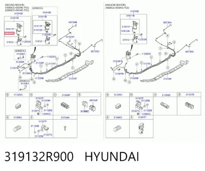 Sensor de nivel de agua del filtro de combustible HYUNDAI 319132R900