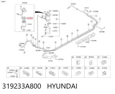 Calentador de combustible HYUNDAI 319233A800