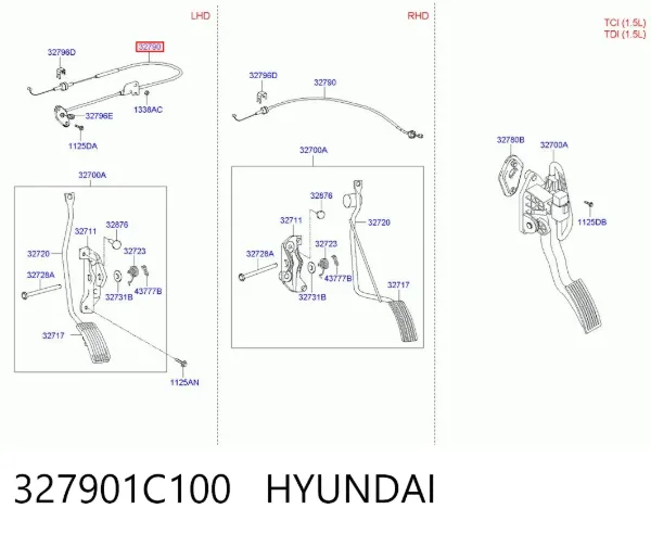 Cable del acelerador Hyundai Getz 