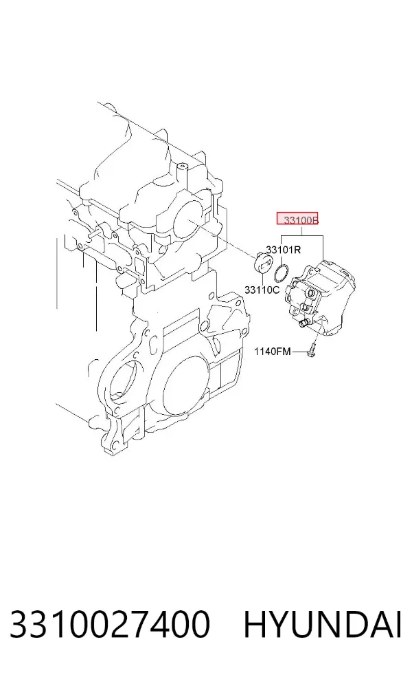 Bomba inyectora 3310027400 Hyundai/Kia