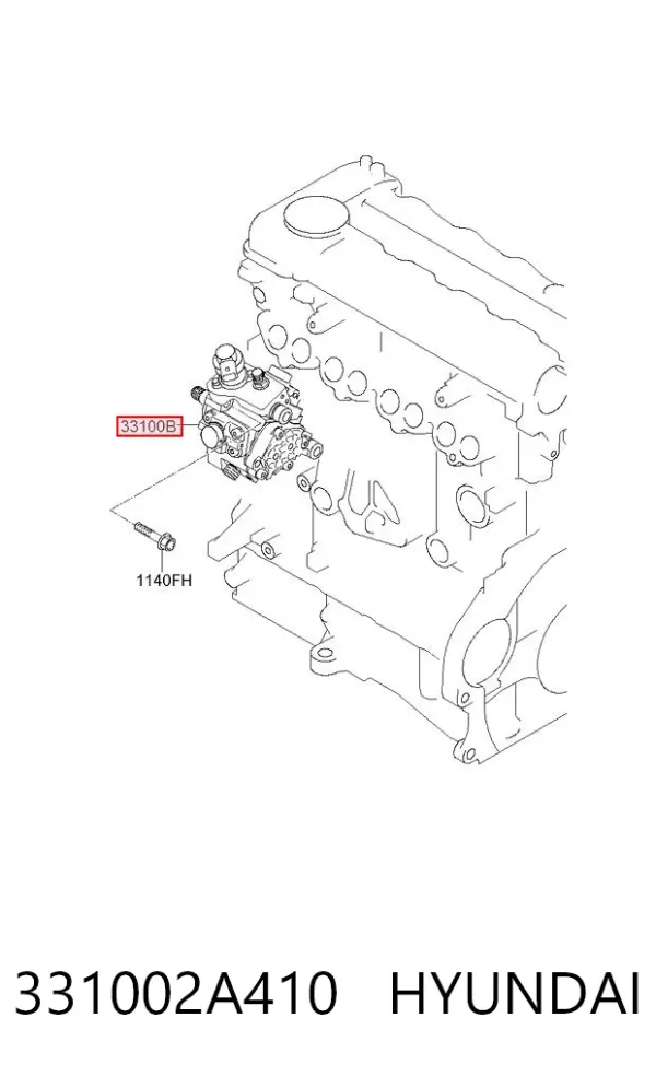 Bomba inyectora 331002A410 Hyundai/Kia