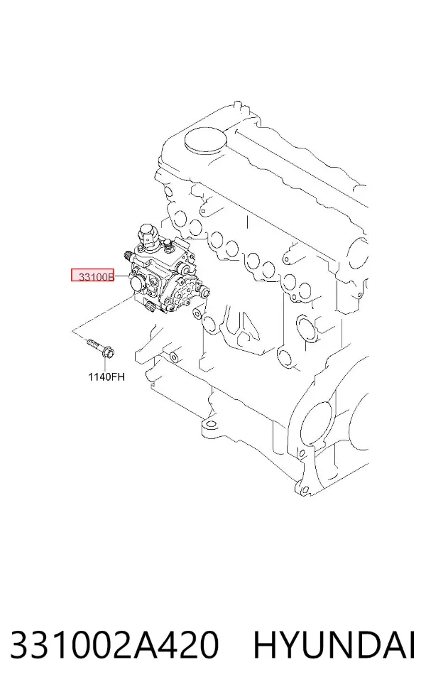 Bomba inyectora 331002A420 Hyundai/Kia
