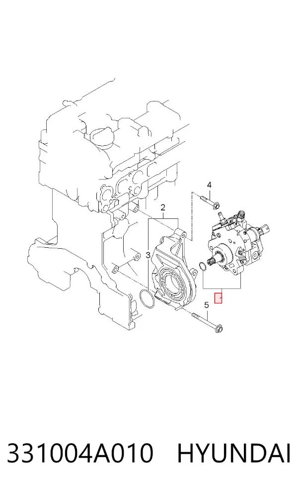 Bomba inyectora 331004A010 Hyundai/Kia