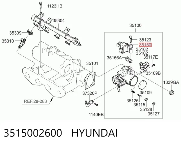 Válvula IAC 3515002600 Hyundai/Kia