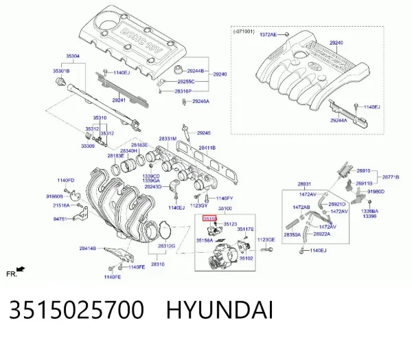 Válvula IAC Hyundai Sonata V
