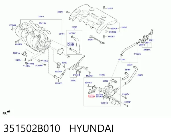 Válvula IAC 351502B010 Hyundai/Kia