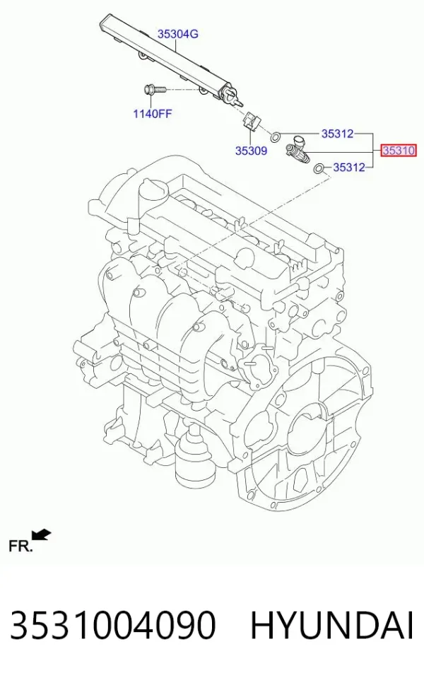Inyector Hyundai I20 ACTIVE
