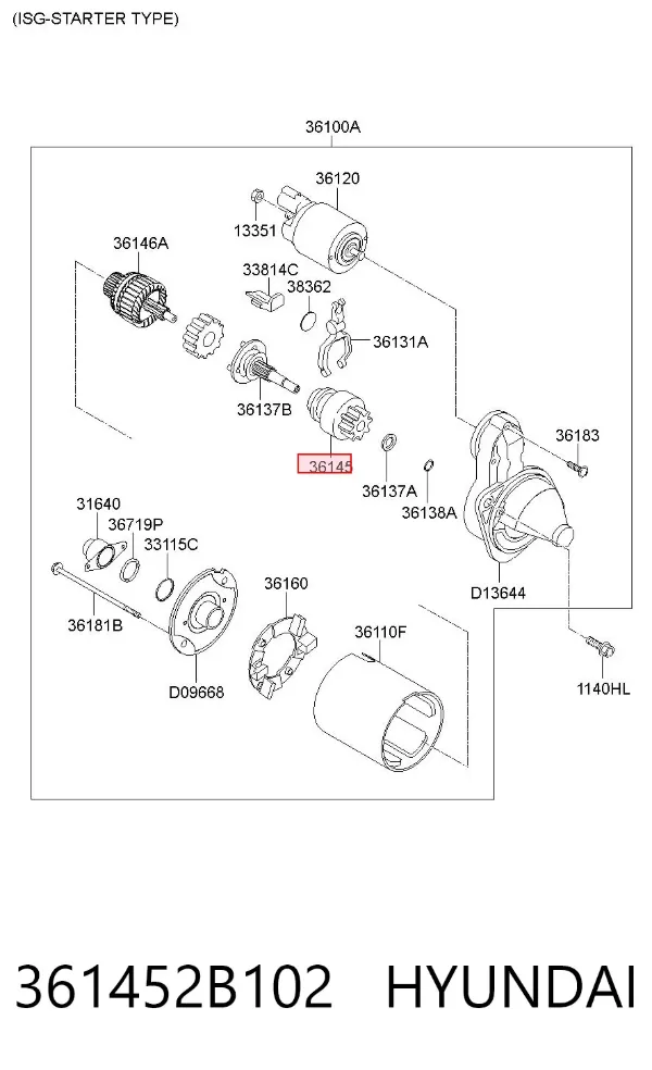 Bendix 361452B102 Hyundai/Kia