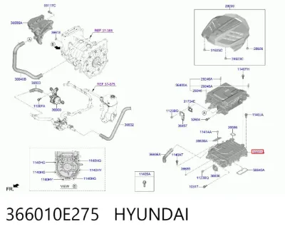 Inversor de corriente HYUNDAI 366010E275