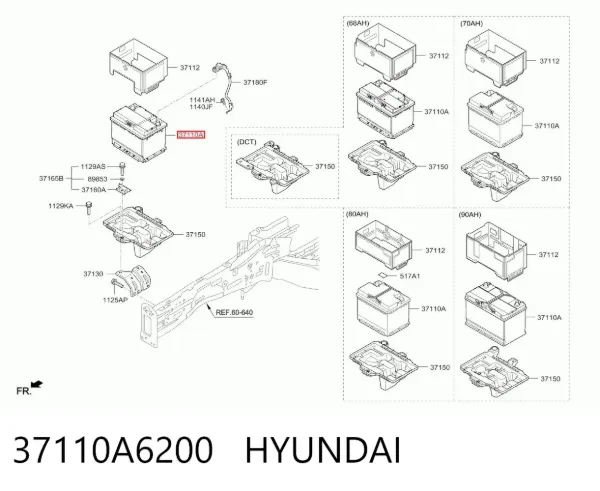 Batería 37110A6200 Hyundai/Kia
