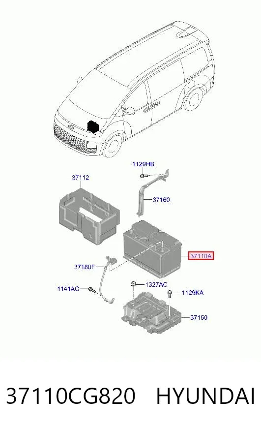 Batería 37110CG820 Hyundai/Kia