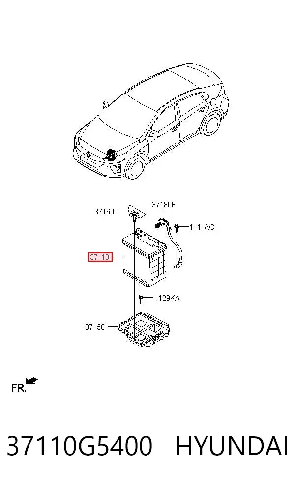 Batería 37110G5400 Hyundai/Kia