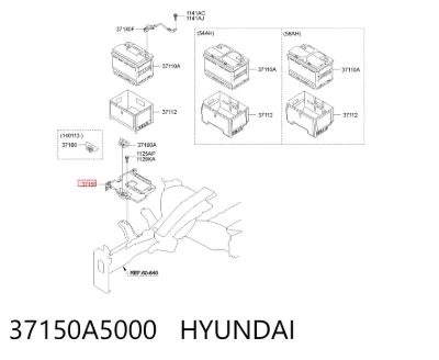 Bandeja de la batería HYUNDAI 37150A5000