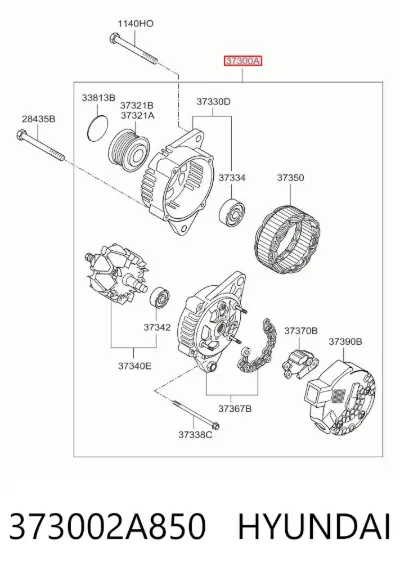 Alternador HYUNDAI 373002A850