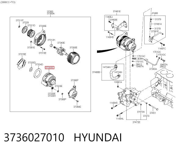  3736027010 Hyundai/Kia