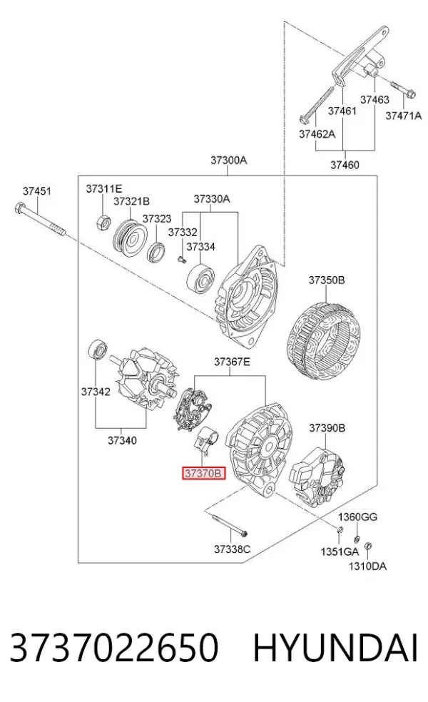 Regulador 3737022650 Hyundai/Kia