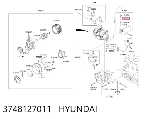  3748127011 Hyundai/Kia