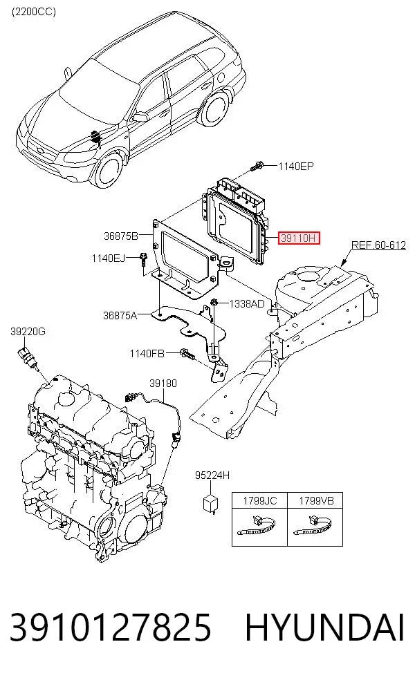 ECU 3910127825 Hyundai/Kia