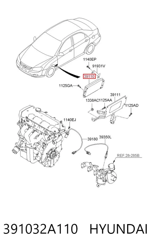 ECU 391032A110 Hyundai/Kia