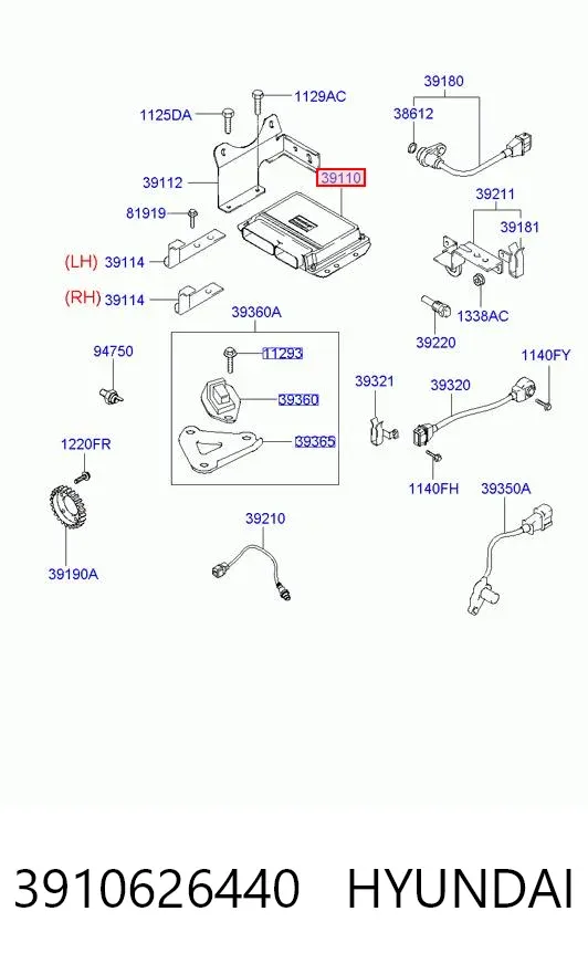 ECU Hyundai Getz 