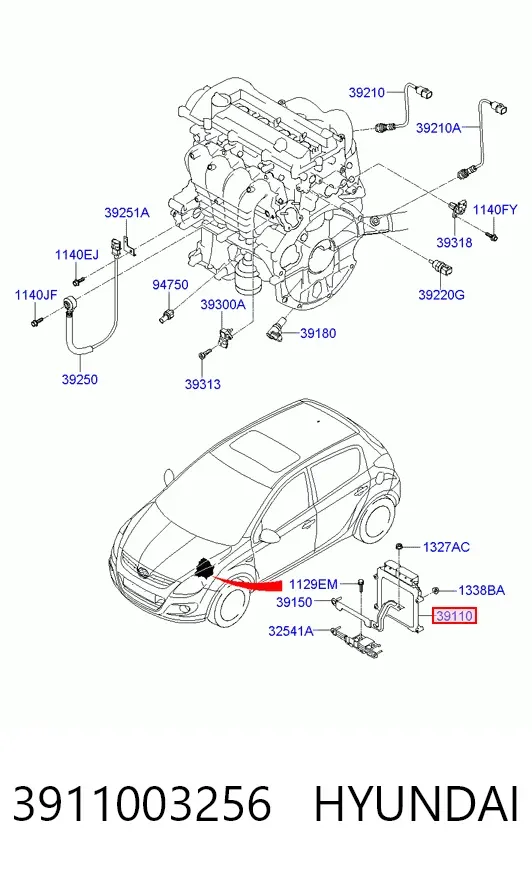ECU Hyundai I20 I