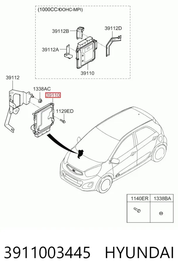 ECU KIA Picanto II