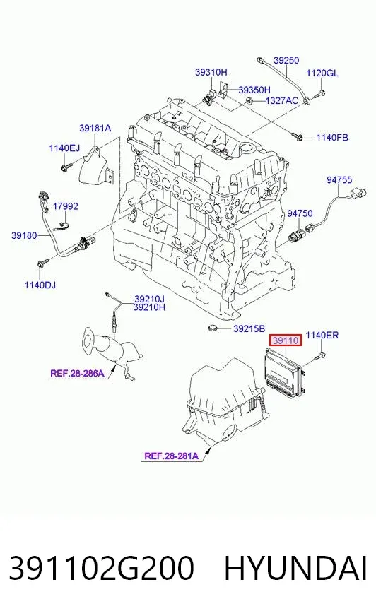 ECU Hyundai Sonata V