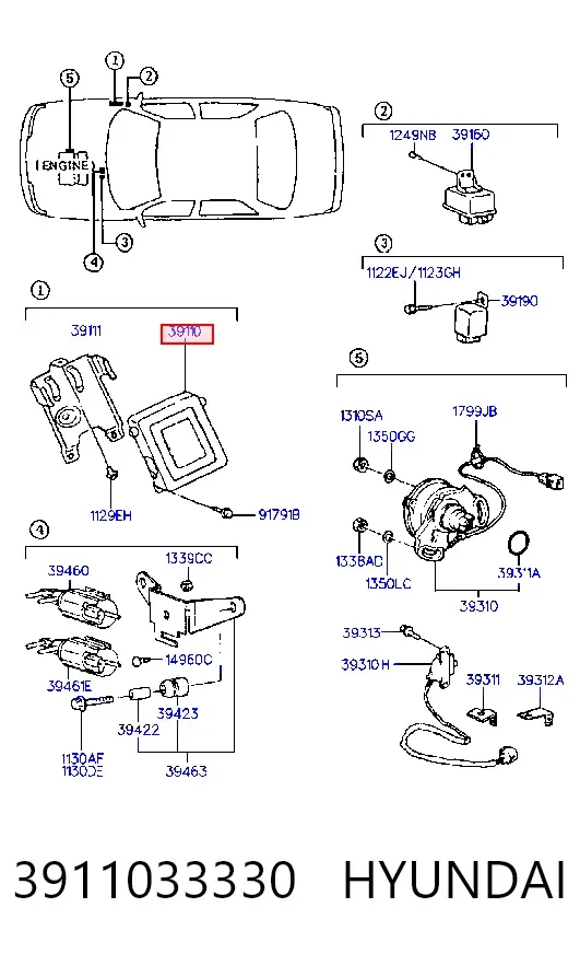 ECU Hyundai Sonata III