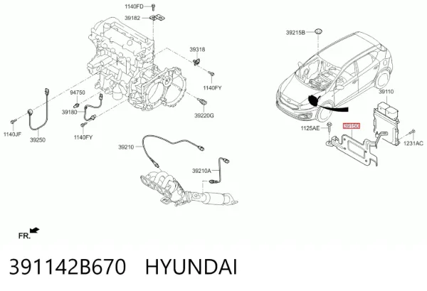  391142B670 Hyundai/Kia