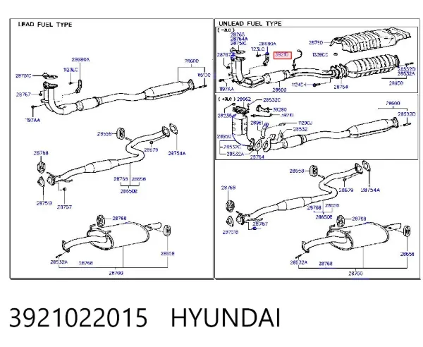Sonda lambda 3921022015 Hyundai/Kia