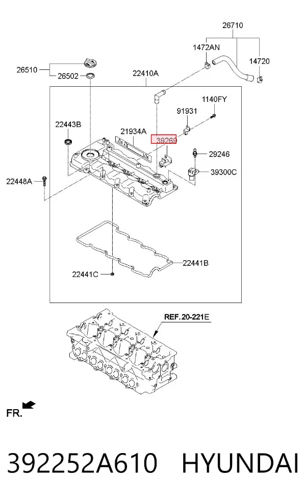  392252A610 Hyundai/Kia