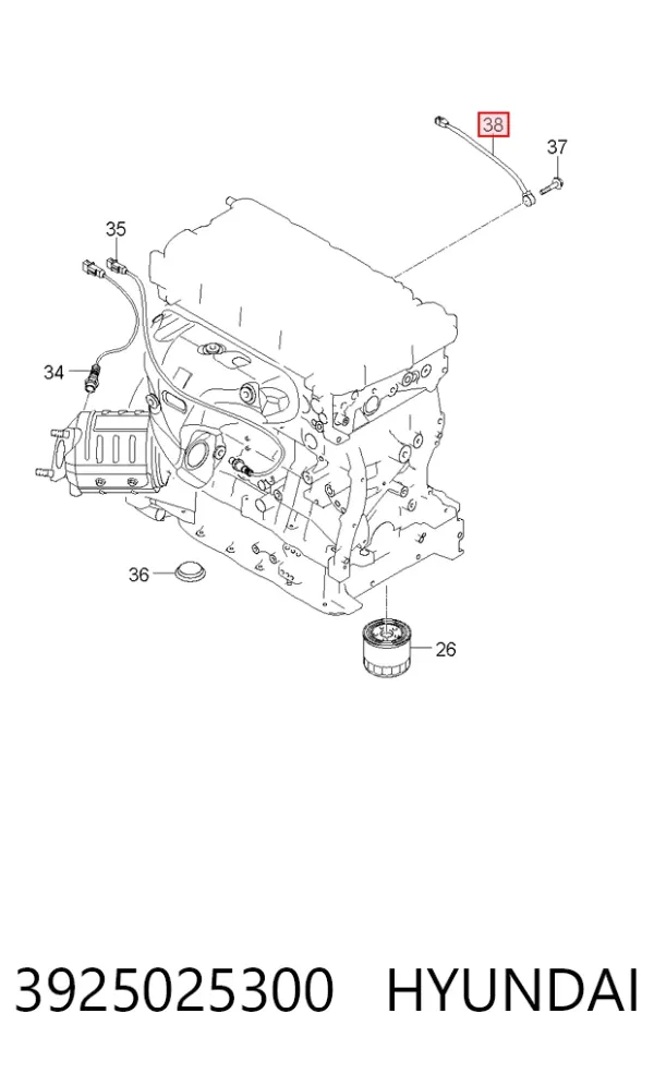 Sensor de detonacion 3925025300 Hyundai/Kia