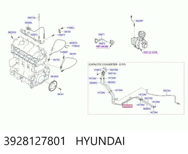  3928127801 Hyundai/Kia