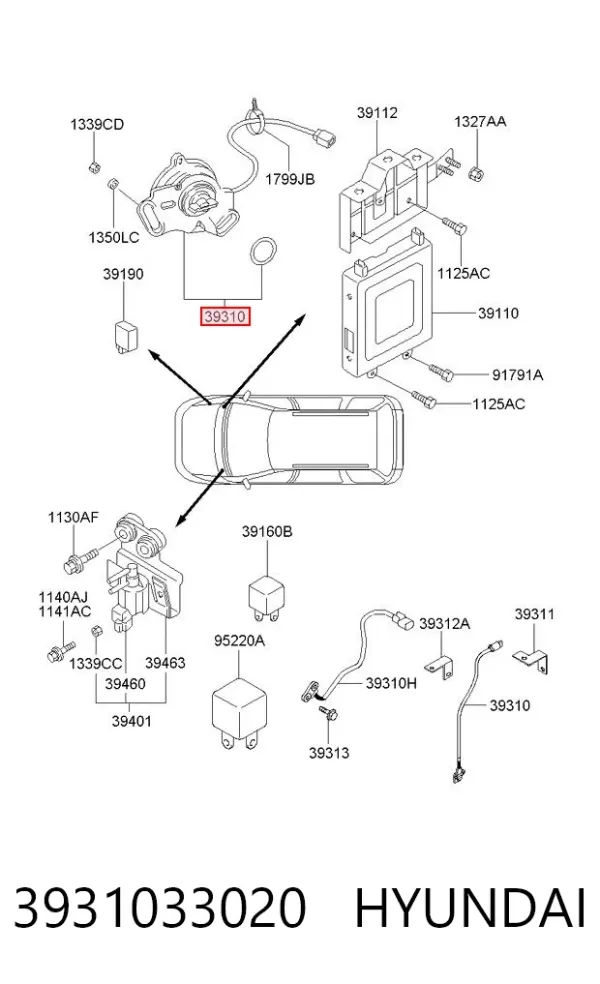 Sensor de cigüeñal Hyundai Sonata III