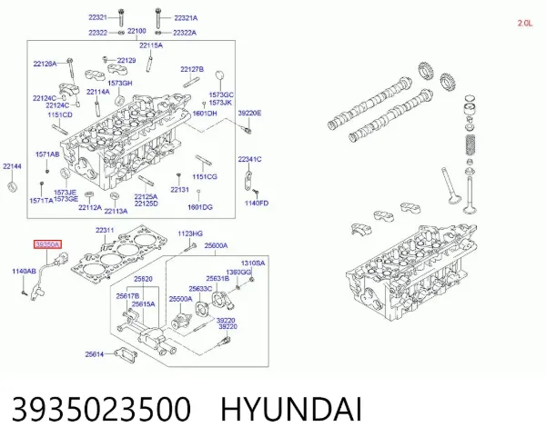 Sensor Hall 3935023500 Hyundai/Kia
