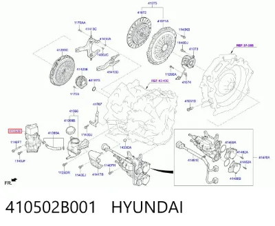 Actuador de embrague HYUNDAI 410502B001