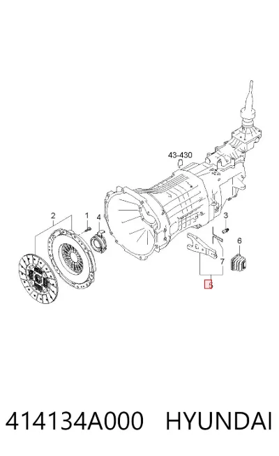Horquilla de embrague HYUNDAI 414134A000
