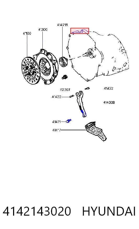 Cojinete de embrague 4142143020 Hyundai/Kia