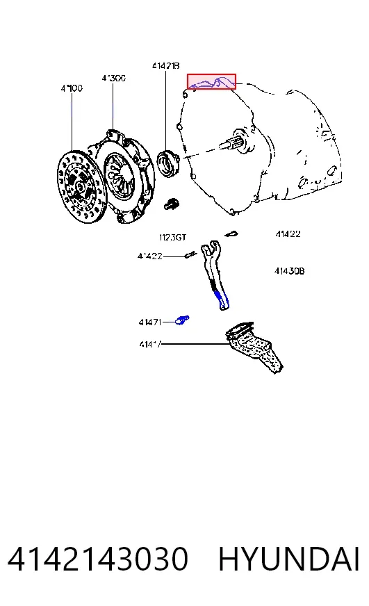 Cojinete de embrague 4142143030 Hyundai/Kia