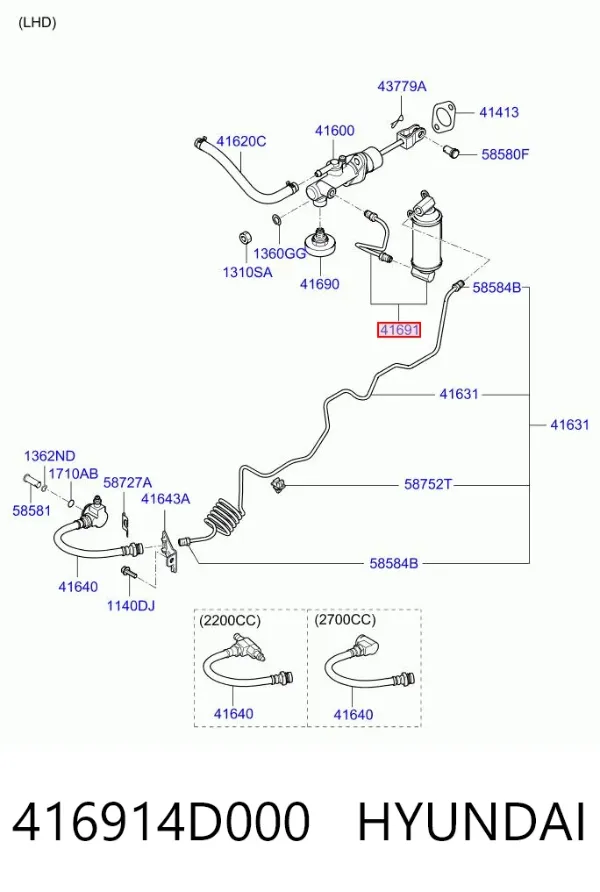  416914D000 Hyundai/Kia