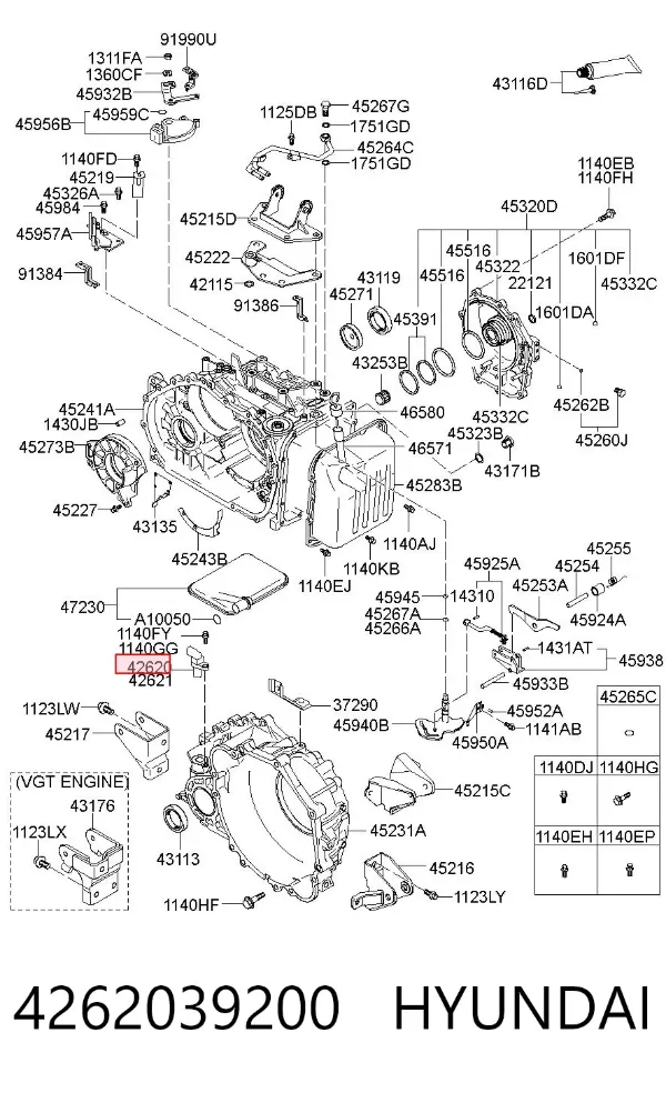 Sensor de velocidad 4262039200 Hyundai/Kia