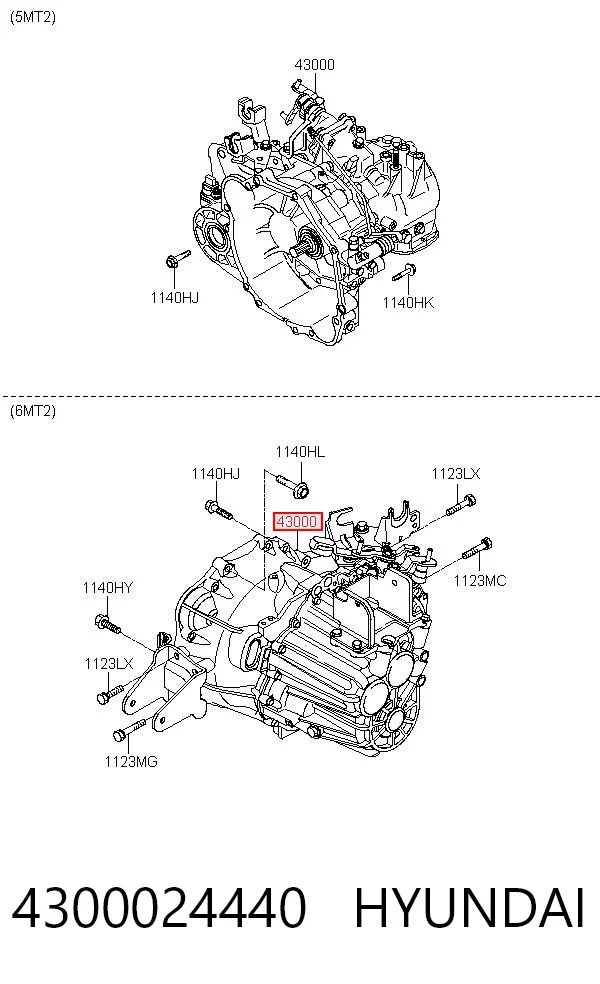 Caja de cambios Hyundai Sonata V
