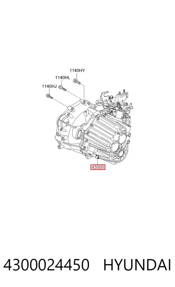Caja de cambios 4300024450 Hyundai/Kia